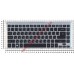 Клавиатура для ноутбука Acer Aspire V5-471 V5-431 M5-481T черная с серебристой рамкой и подсветкой