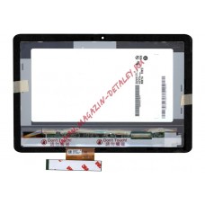 Дисплей (экран) в сборе с тачскрином B101EVT03.1 для Acer Iconia Tab A200 черный