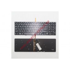 Клавиатура для ноутбука Acer Aspire V5-573G, V5-573A, V5-573P, V5-573PG черная с подсветкой