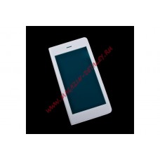 Чехол из эко – кожи X-Fitted Anti-Peeping для Apple iPhone 6, 6s Plus раскладной с окошком, белый