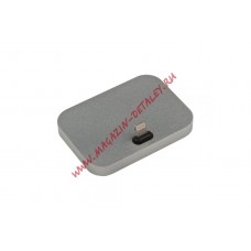Стакан зарядки для Apple iPhone "Dock" металлический, серый космос