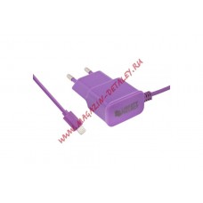 Зарядное устройство для Apple 8 pin 1 А фиолетовое коробка LP