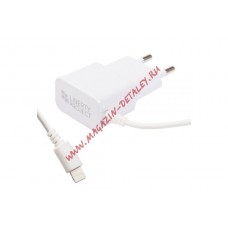 Зарядное устройство для Apple 8 pin 2.1 А белое европакет LP