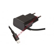 Зарядное устройство для Apple 8 pin 2.1 А черное европакет LP