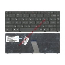 Клавиатура для ноутбука Acer eMachines D725 (длинный шлейф) черная (версия Packpard Bell NJ65)