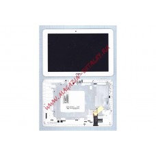 Дисплей (экран) в сборе с тачскрином для Acer Iconia Tab A3-A20 белый с рамкой