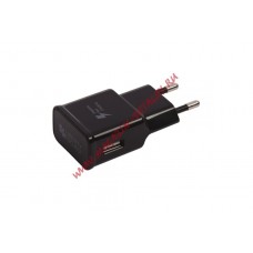 Блок питания (сетевой адаптер) LP Fast Charge с USB выходом + кабель USB Type-C 9V-1,67A черный, европакет