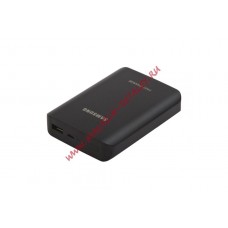 Универсальный внешний аккумулятор Samsung Fast Charge Li-ion с USB выходом 10200 мАч коробка, черный TopON