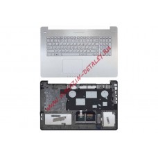 Клавиатура (топ-панель) для ноутбука ASUS N750 серебристая