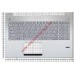 Клавиатура (топ-панель) для ноутбука Asus N550, G550, G750, N750 серебристая