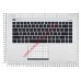 Клавиатура (топ-панель) для ноутбука ASUS VivoBook S451LB серебристая, черные клавищи