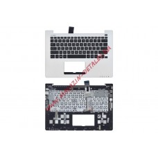 Клавиатура (топ-панель) для ноутбука ASUS VivoBook S300LA серебристая