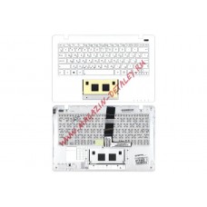 Клавиатура (топ-панель) для ноутбука Asus X200 белая