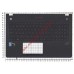Клавиатура (топ-панель) для ноутбука Asus N56 черная