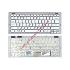 Клавиатура для ноутбука Sony Vaio VGN-SR белая c рамкой