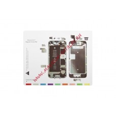 Магнитный коврик для ремонта Apple iPhone 6S со схемой разбора