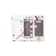 Магнитный коврик для ремонта Apple iPhone 6S Plus со схемой разбора