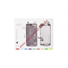 Магнитный коврик для ремонта Apple iPhone 7 Plus со схемой разбора