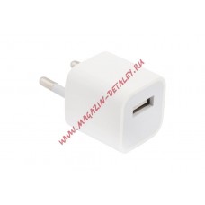 Блок питания (сетевой адаптер) USB Adapter MD814CH с USB выходом + USB кабель Apple 8 pin 5W 1A коробка