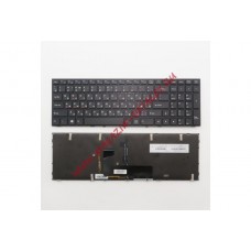 Клавиатура для ноутбука DNS Clevo P650SG,P650SE черная с подсветкой