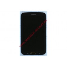 Дисплей (экран) в сборе с тачскрином для Samsung Galaxy Tab 3 7.0 P3210 SM-T210 черный с рамкой