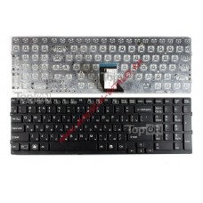 Клавиатура для ноутбука Sony Vaio VPC-CB17 Series черная, без рамки, без подсветки