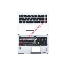 Клавиатура (топ-панель) для ноутбука Asus X502 белая