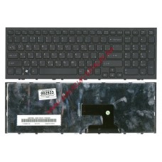 Клавиатура для ноутбука Sony Vaio VPC-EH VPCEH черная с черной рамкой