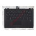 Клавиатура (топ-панель) для ноутбука Asus G46 черная с подсветкой
