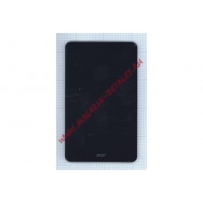 Дисплей (экран) в сборе с тачскрином для Acer Iconia Tab A1-860 черный с рамкой