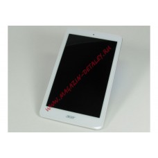 Дисплей (экран) в сборе с тачскрином для Acer Iconia Tab A1-860 белый с рамкой