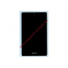 Дисплей (экран) в сборе с тачскрином для Acer Iconia One 7 B1-740 черный с белой рамкой