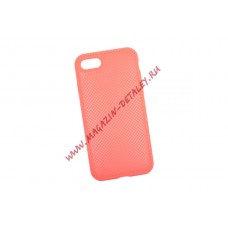 Силиконовый чехол "LP" для iPhone 7/8 "Silicone Dot Case" (розовый/коробка)