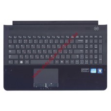 Клавиатура (топ-панель) для ноутбука Samsung RC520 NP-RC520 черная