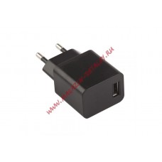 Блок питания (сетевой адаптер) Asus 2А с выходом USB + кабель Micro USB черный, коробка