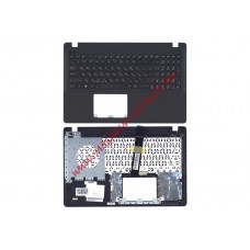 Клавиатура (топ-панель) для ноутбука Asus X550 черная