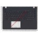 Клавиатура (топ-панель) для ноутбука Asus X550 черная