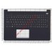 Клавиатура (топ-панель) для ноутбука Asus X502 черная
