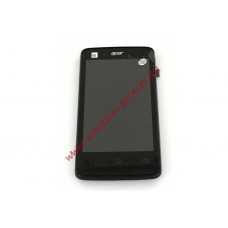 Дисплей (экран) в сборе с тачскрином для Acer Liquid Z4 Z160 черный