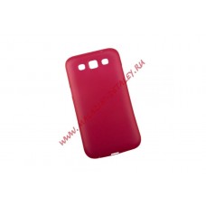 Защитная крышка LP для Samsung i8552 Galaxy Win красная матовая, 0,4мм, коробка