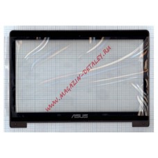 Сенсорное стекло (тачскрин) для Asus S400 S400CA TCP14F21 V1.0 черное с рамкой