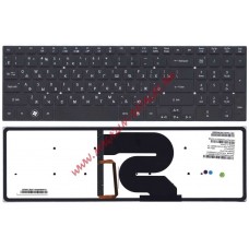 Клавиатура для ноутбука Acer 8951, 5951 черная с подсветкой