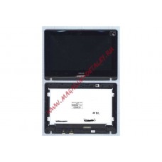 Экран в сборе (матрица N101BGE-L31  + тачскрин) для Asus X102BA с рамкой черный