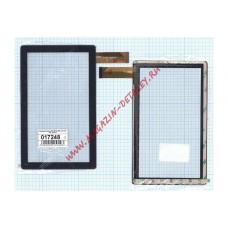 Сенсорное стекло (тачскрин) CZY6075A-FPC (173*105 mm) черный