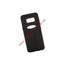 Защитная крышка для Samsung S8 "LP" Сетка Soft Touch (черная) европакет