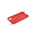 Силиконовый чехол "LP" для iPhone X "Silicone Dot Case" (красный/коробка)