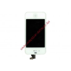 Дисплей (экран) в сборе с тачскрином для Apple iPhone 4S AAA белый