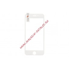 Защитное стекло с рамкой для Apple iPhone 6, 6s Tempered Glass 0,33 мм 9H ударопрочное, белое, LP