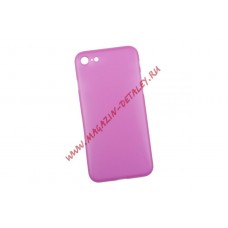 Защитная крышка 0,4 мм для Apple iPhone 7 розовая, матовая