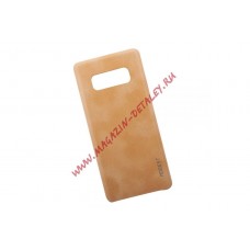 Защитная крышка G-Case для Samsung Note 8 Elite Series кожа, бежевая